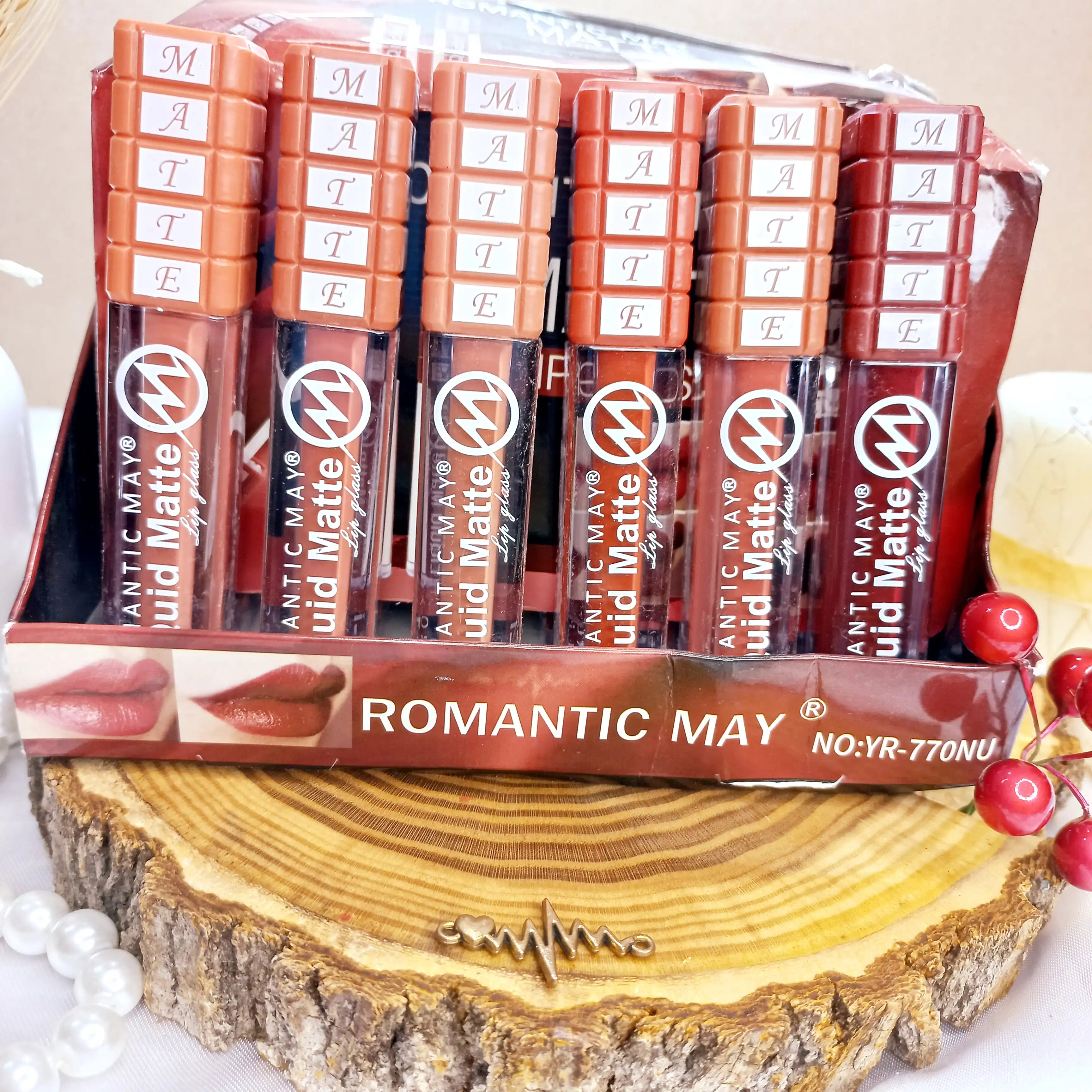 رژ لب مایع رمانتیک کد770 ROMANTIC MAY | پخش عمده