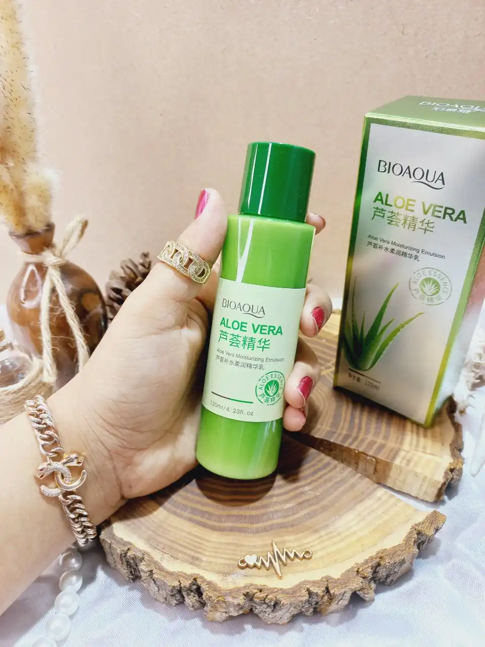 تونر مرطوب کننده آلوئه ورا 120 میل بیوآکوا BIOAQUA کد BQY93511