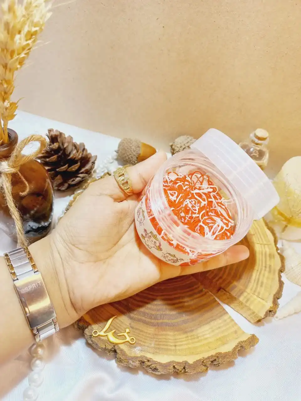 پک کش مو چهل گیس رنگی طرح یونیکورن قوطی
