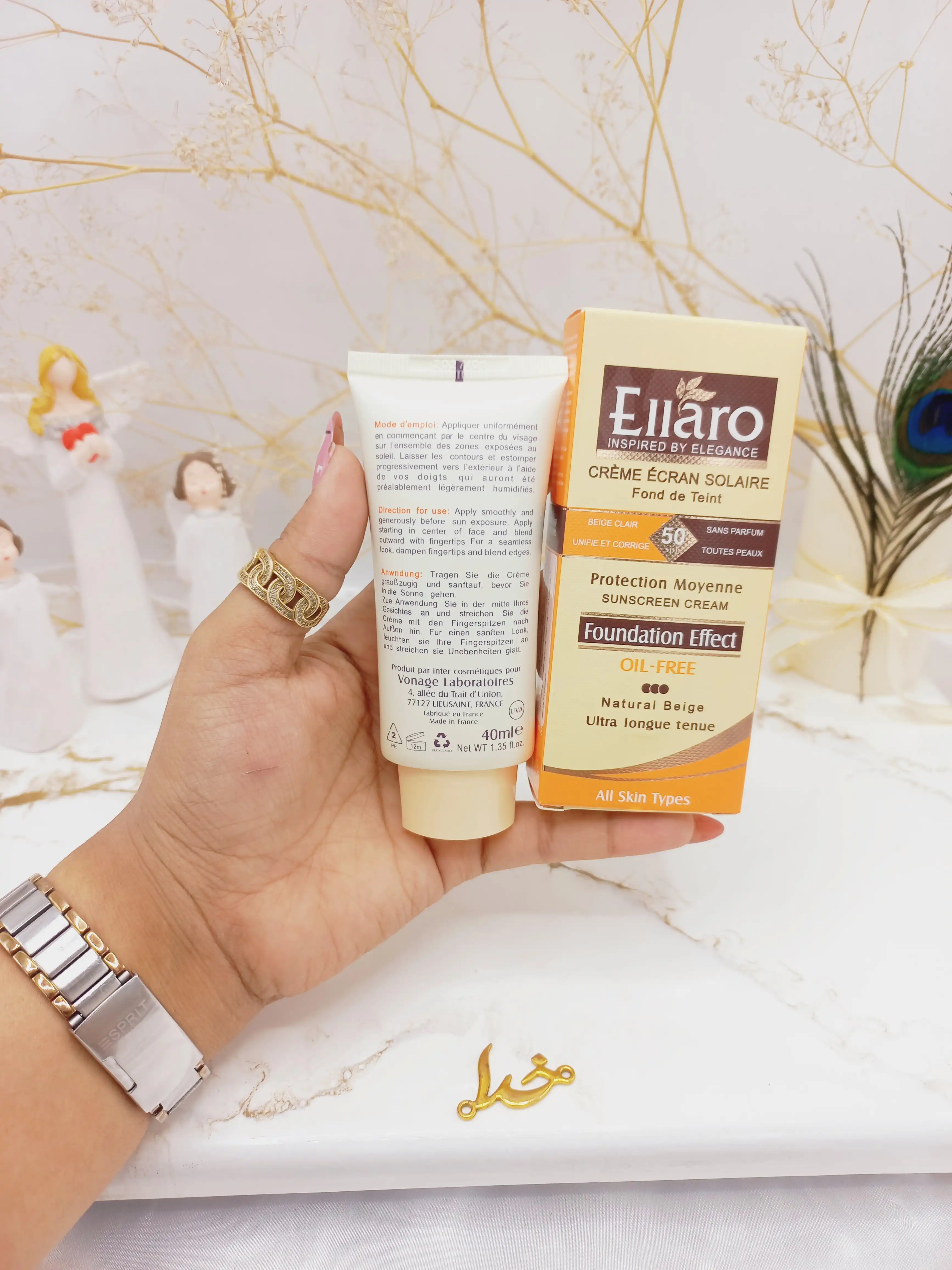 ضد آفتاب رنگی الارو SPF 50 مدل کیفیت بالا