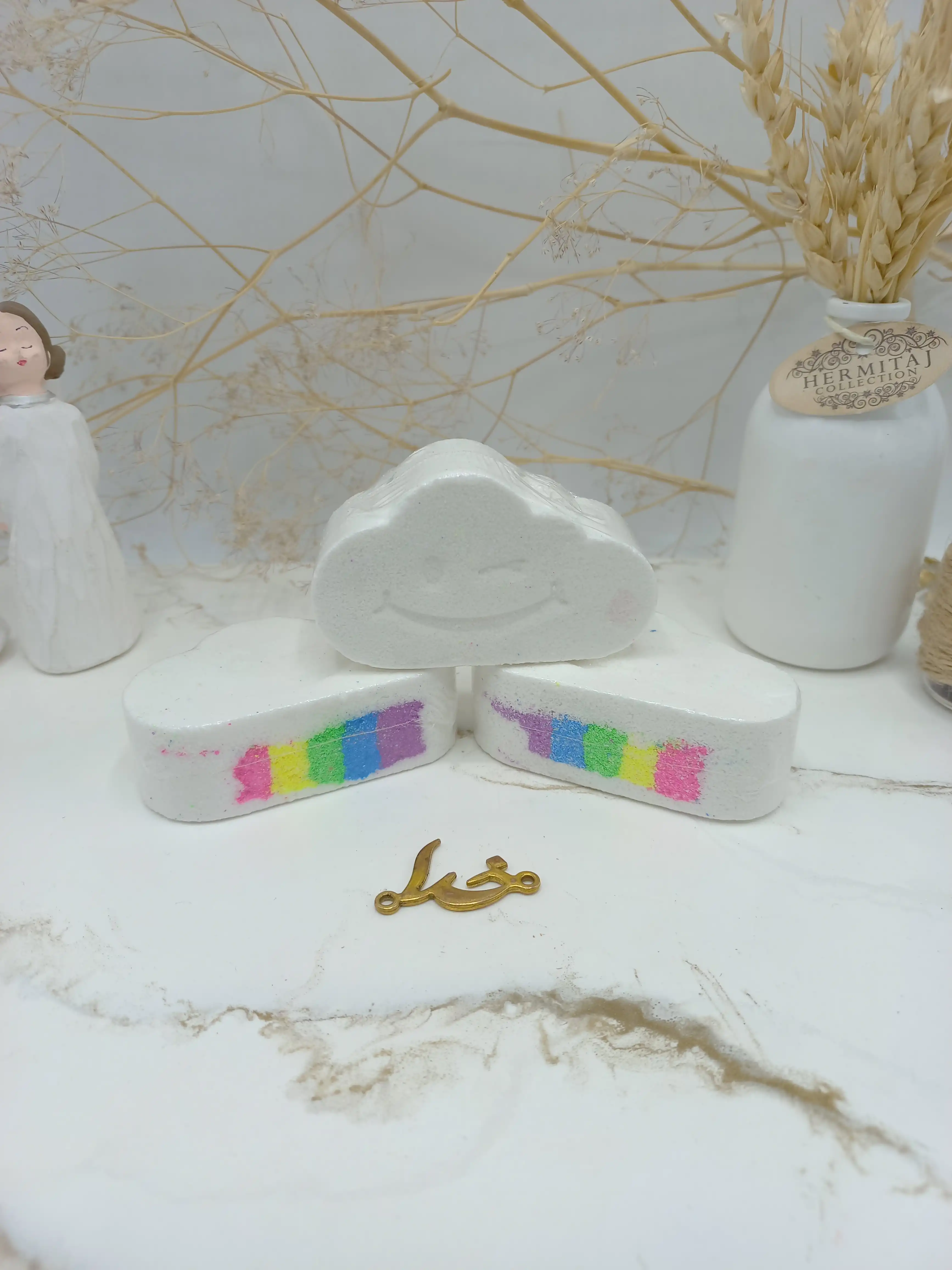 کوکتل طرح ابر رنگین کمان 80 گرم فوق العاده با کیفیت با جوشش بالا (طرح لبخند)