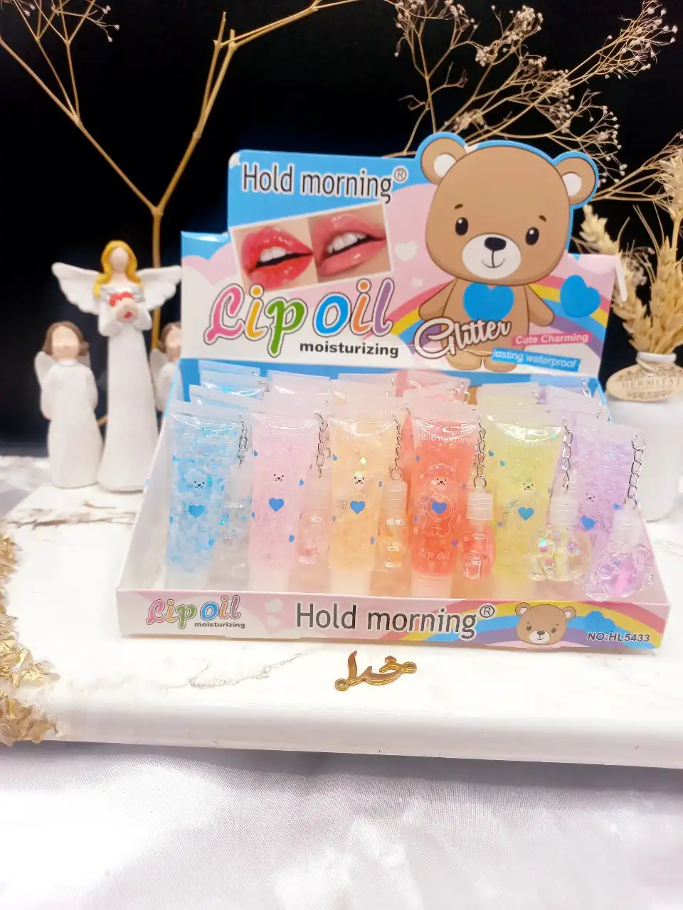 لیپ گلاس شاینی آویزدار هولد مورنینگ  Hold morning کد HL5433