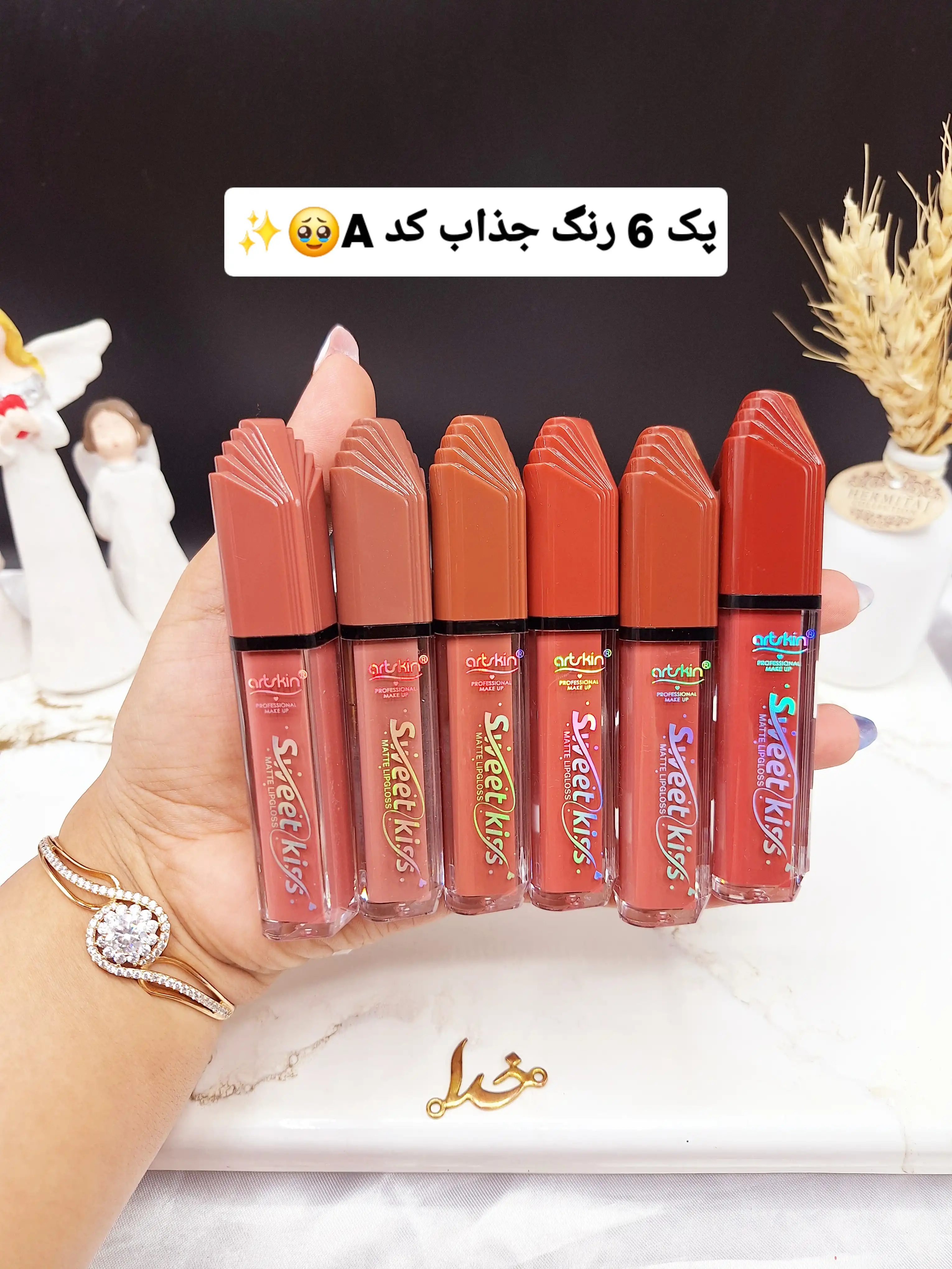 پک 6 عددی رژ مایع ضدآب آرت اسکین artskin کد SA972181