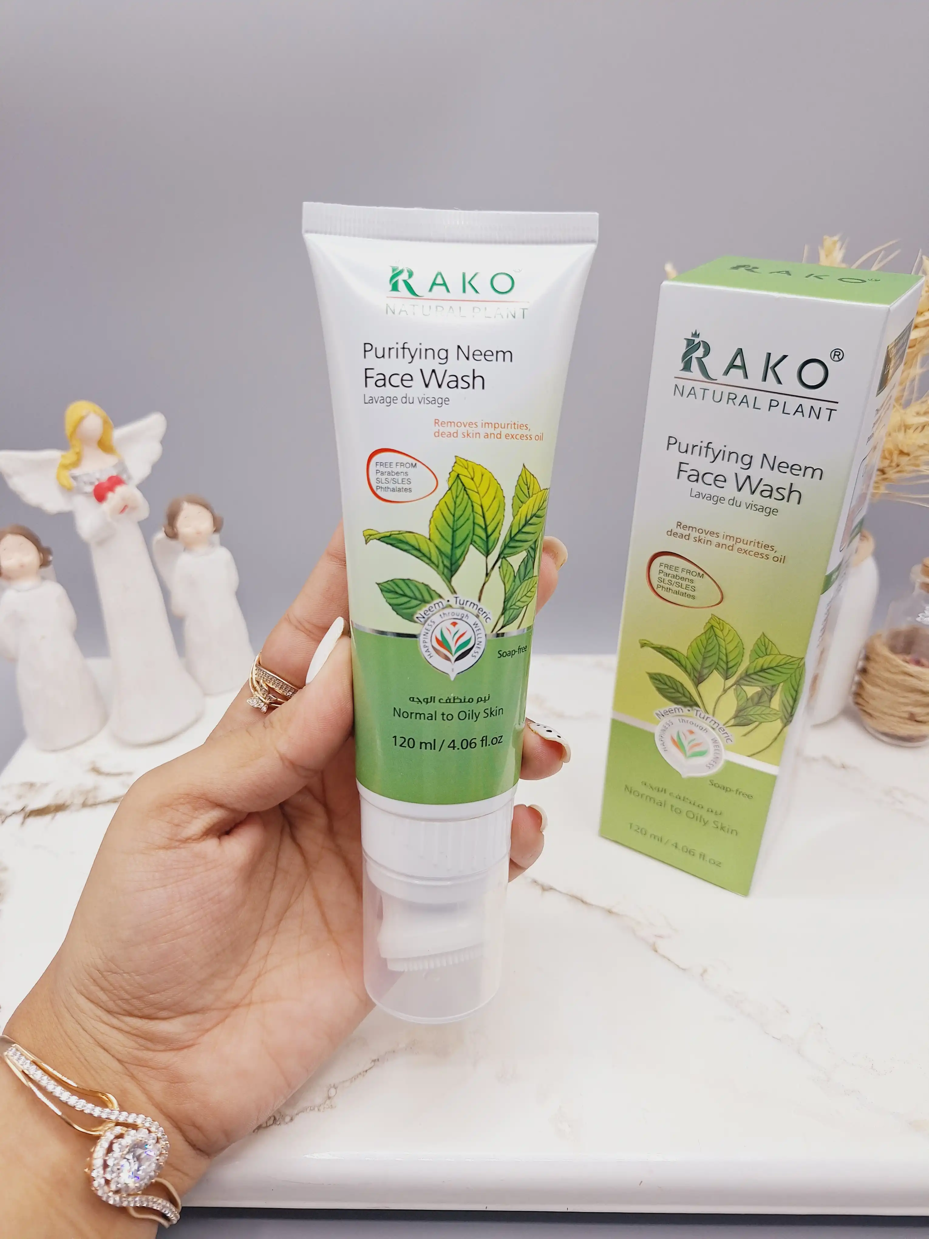 فوم براش دار از بین برنده جوش و چربی مرده برگ ریحان راکو RAKO اصلی کد RK1094