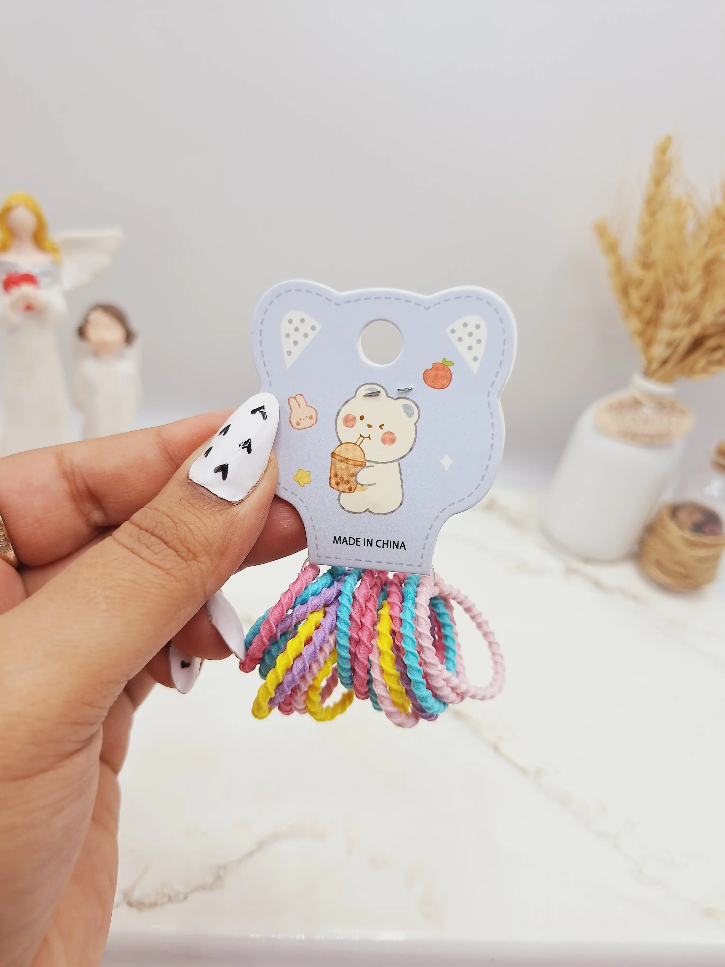 پک کش مو پیچی دخترانه رنگی