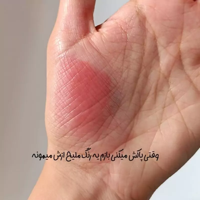 لیپ گلاس طرح کره ای سنگی  برند GEGE BEAR کارتن صورتی کد 5500