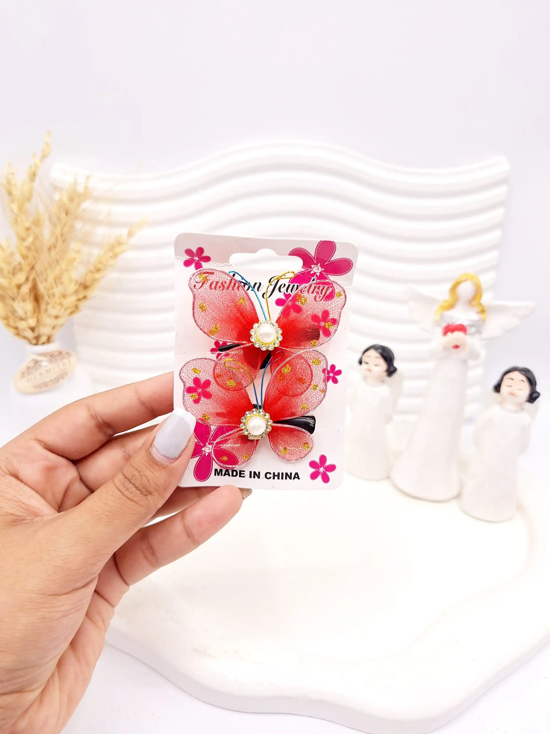 گیره مو طرح پروانه کد 2752-5