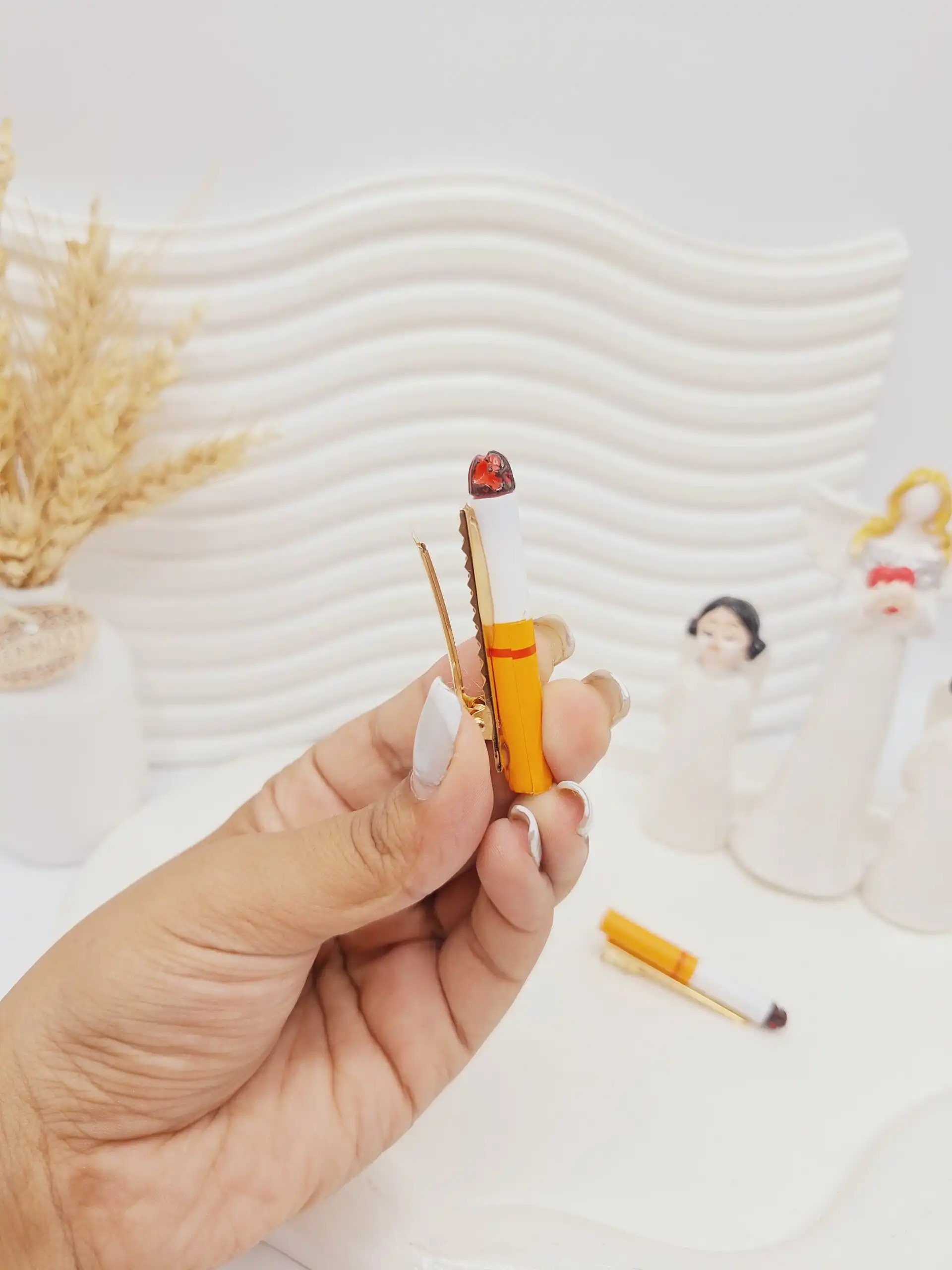 پک کارتی گیره مو طرح سیگار