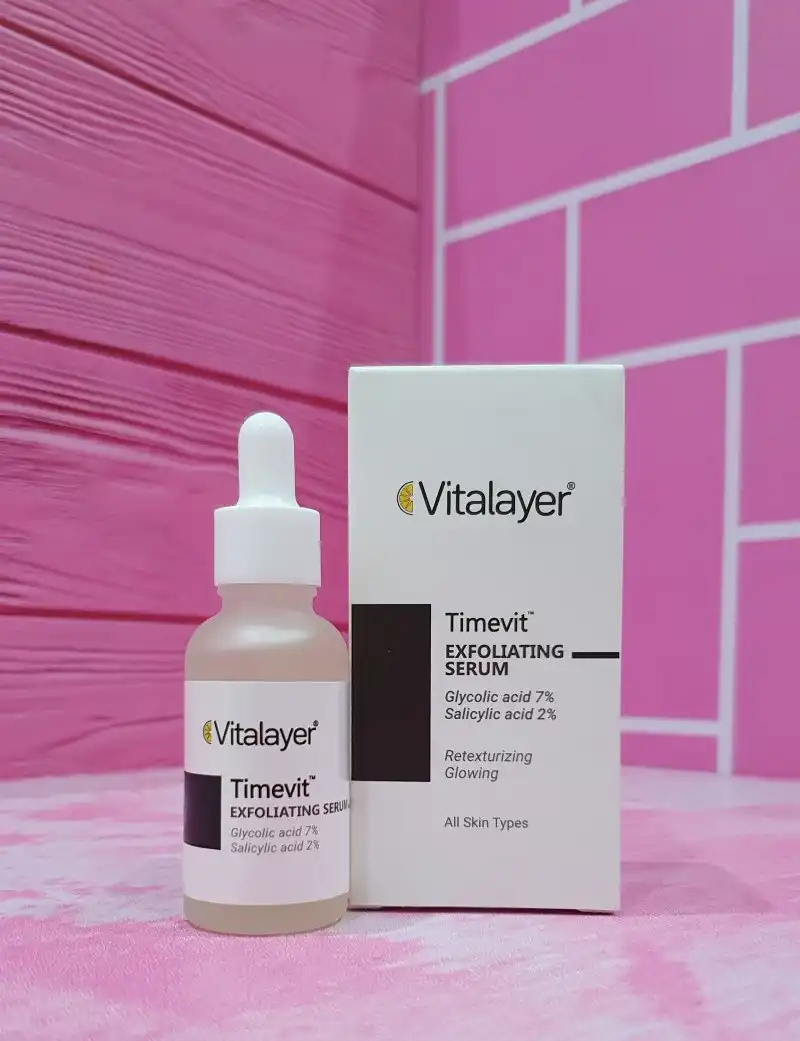 سرم لایه بردار Vitalayer مدل AHA 30% Timevit حجم 30 میلی‌لیتر