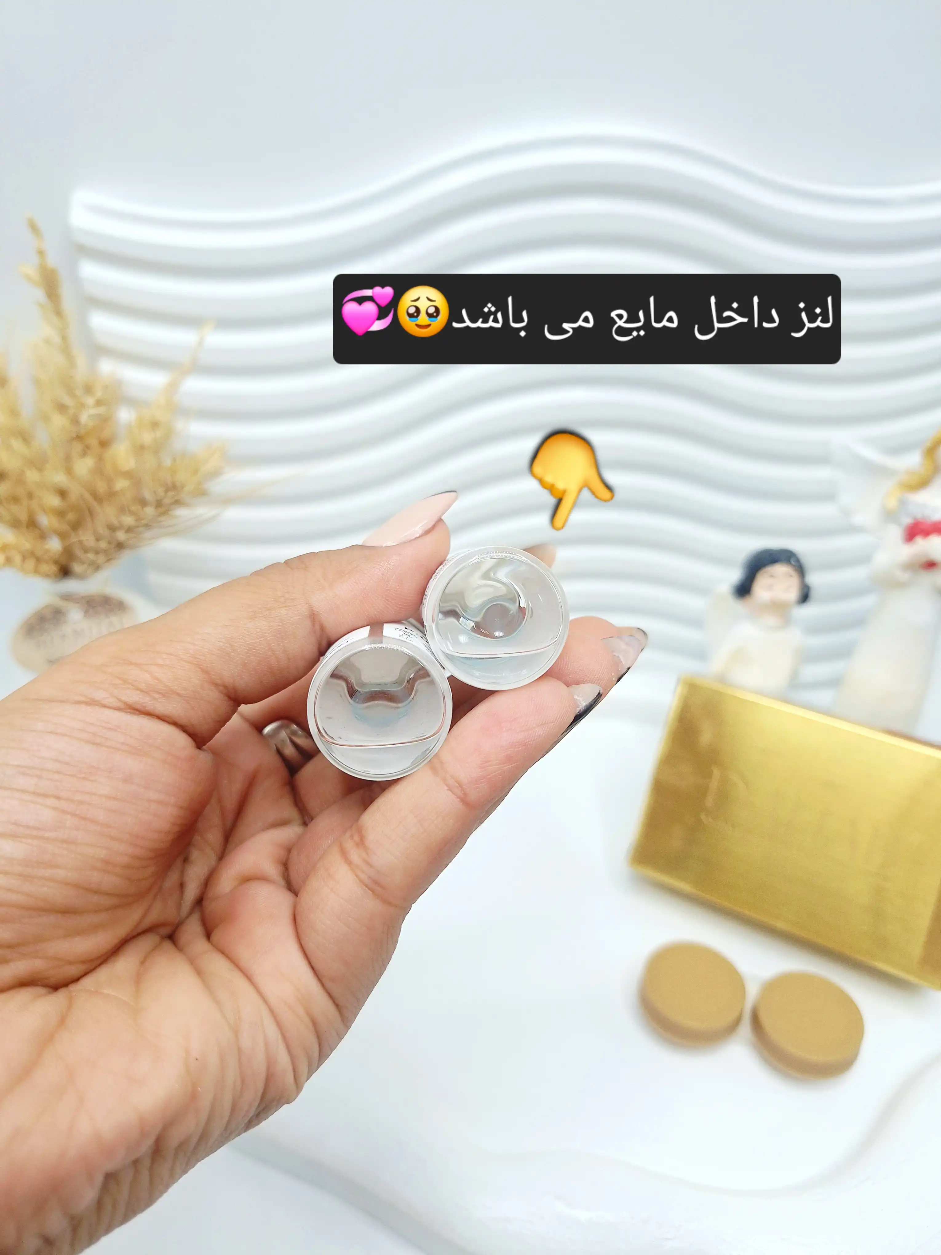 لنز چشم دهب روزانه با محلول شستشو ۱۲۰ میلی لیتر کد ۱۳ رنگ سبز مایل به طوسی عسلی روشن کد ۰۰۱۳