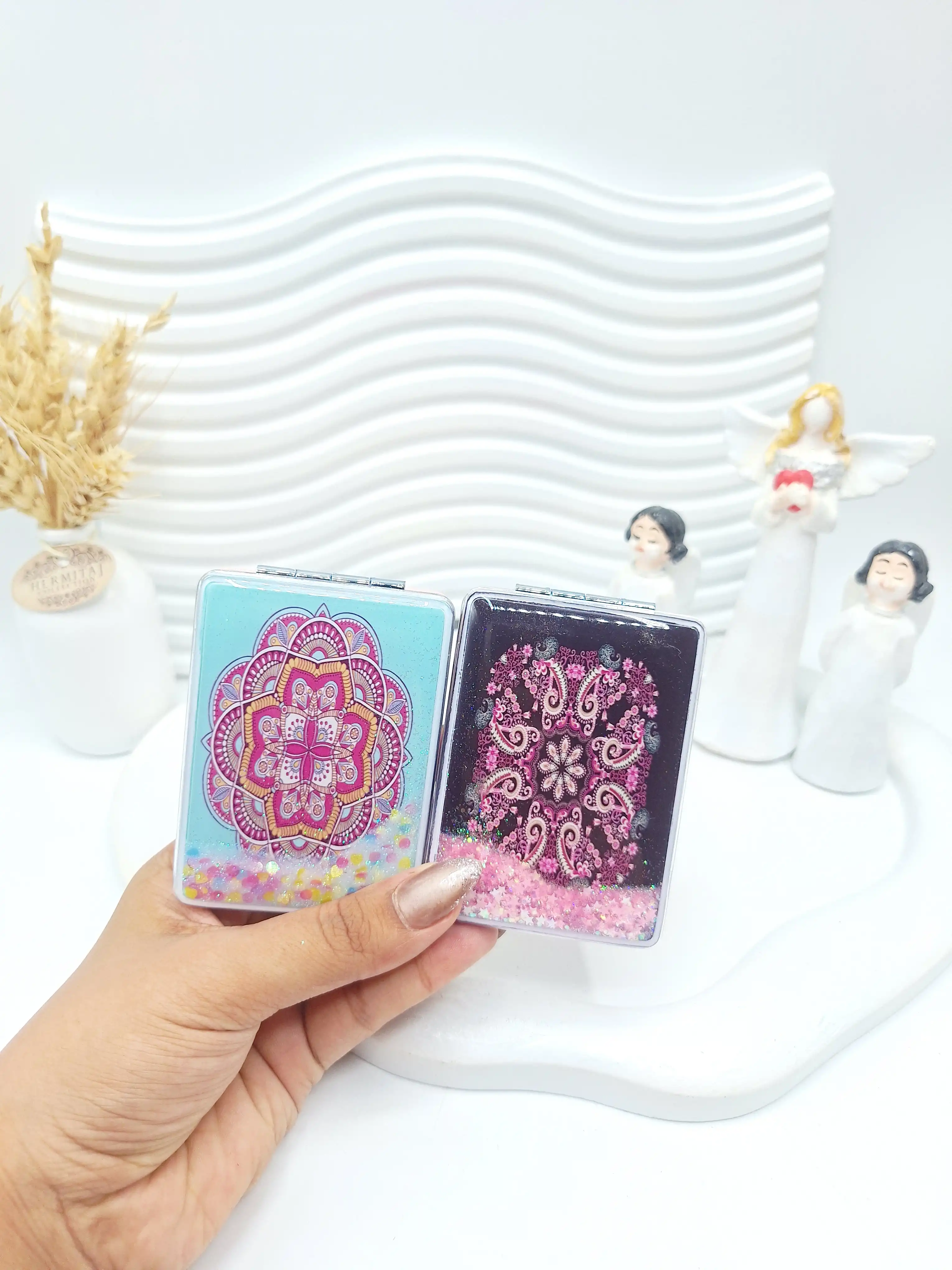آینه دو طرفه شاین دار طرح ترنج