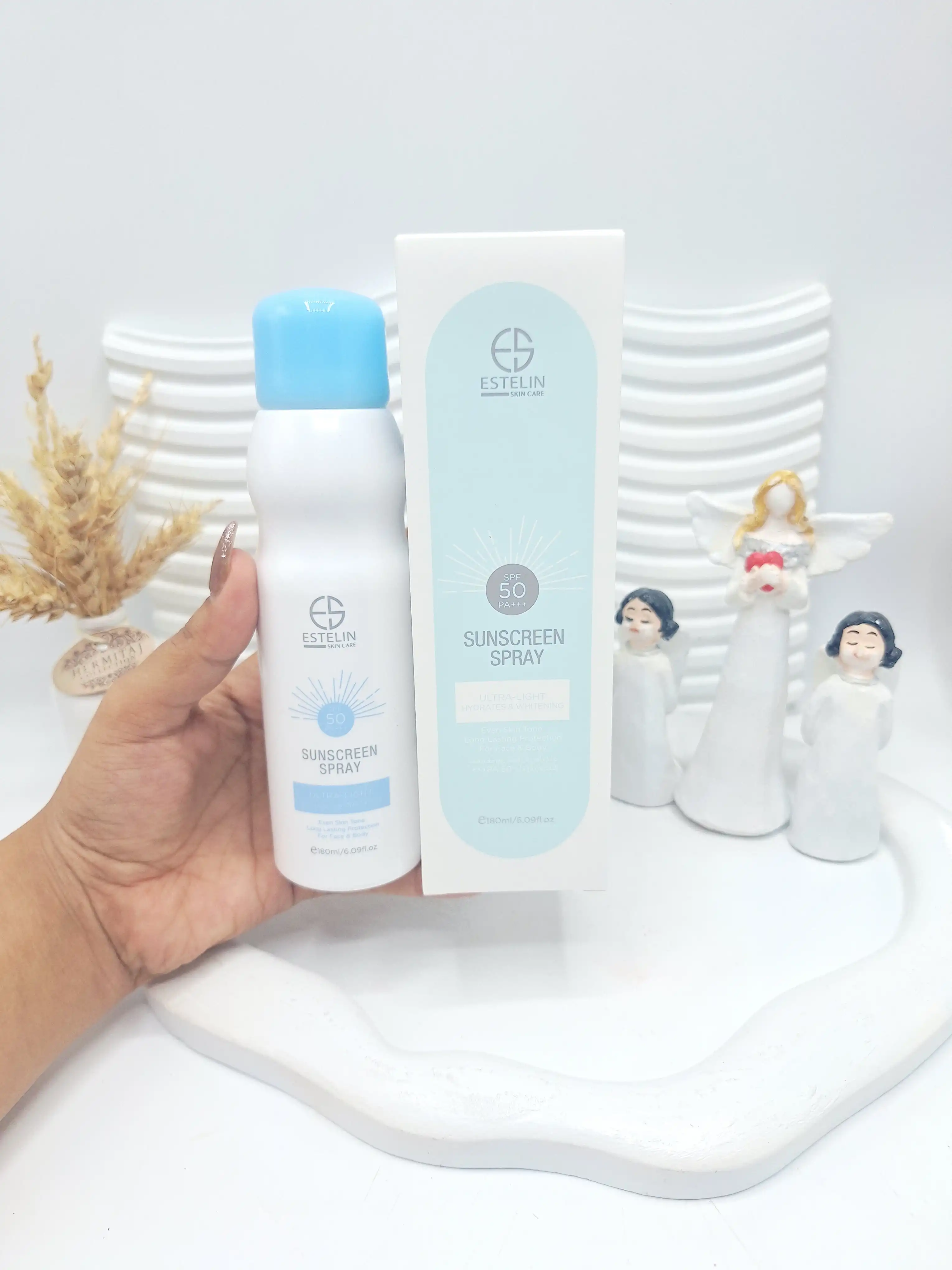 اسپری ضد آفتاب و سفید کننده SPF 50 برند استیلین اصلی کد 4572